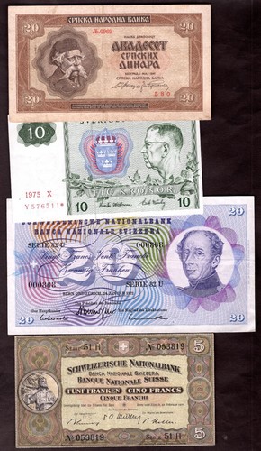 Europe banknotes r - banknotes,, r-s