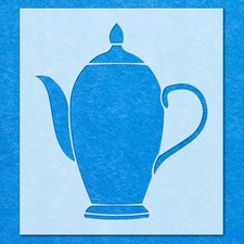 Tea Pot Kitchen Coffee Cup Stencil: Mylar Airbrush Wall Art Painting Crafts 4
