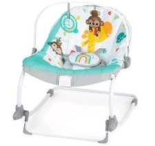 Bright Starts Infant to Toddler Rocker Wild Vibes Baby Seat Swing  0-18 months