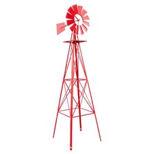 8ft Metal Windmill Garden