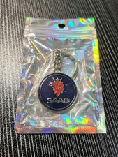 SAAB Blue Logo Chrome  Style