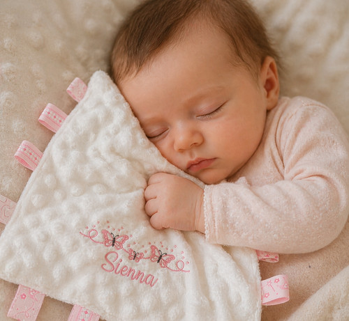 Personalised baby comforter - personalised,
