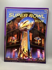 Super Bowl XLVII 47 Program Baltimore Ravens v San Francisco 49ers Programme.