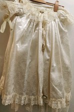 Vintage Baby Christening Gown Bonnet Leggings 3-6months