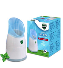 Vicks Steam Inhaler Portable With Pads Suitable During Cough Cold Blocked Noses