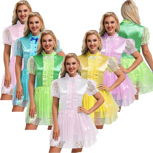 Women sissy short sleeves - short, maid