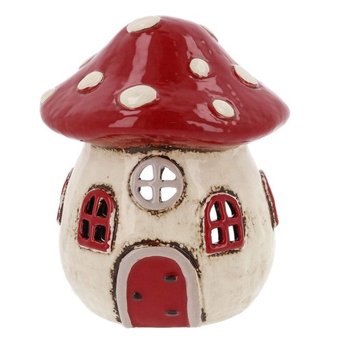 Toadstool house tealight - toadstool,