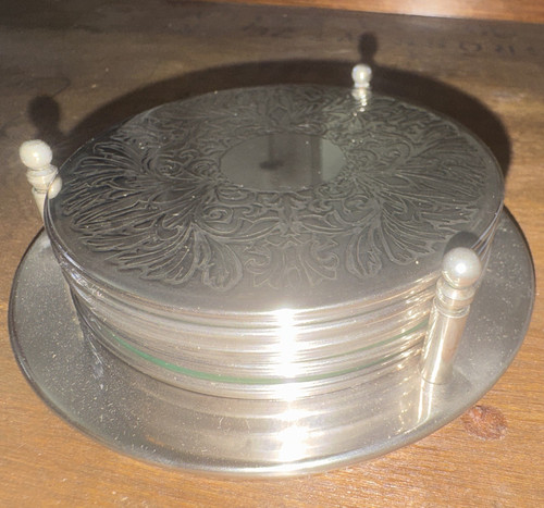 Vintage retro silver floral - vintage/retro,
