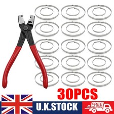 31PCS Universal CV Boot Clips Stainless Steel Axle CV Joint Crimp Clamps Tool