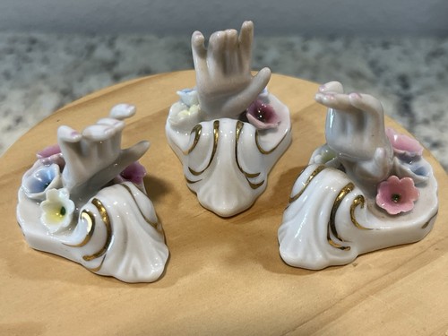 Vintage porcelain ring - mc,