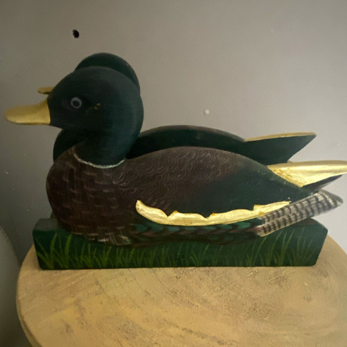 Wooden duck bird - wooden,
