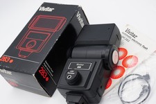Vivitar 283 electronic flashgun. No battery cage present. Boxed. FREE P&P!