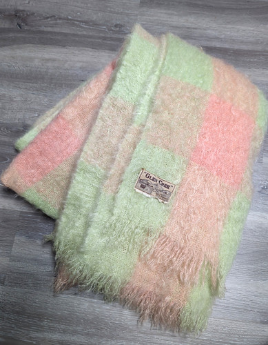 Glen cree vintage mohair throw - cree,