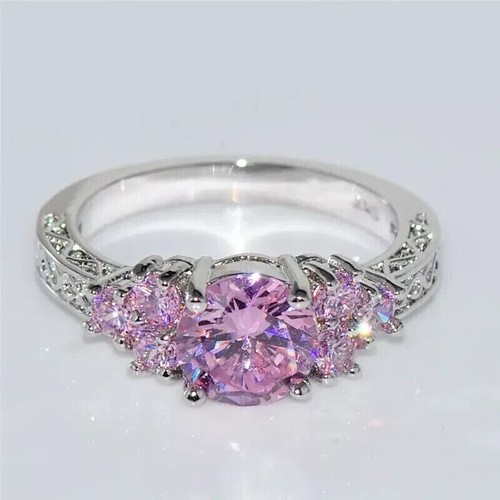 3ct round lab created pink - lab,