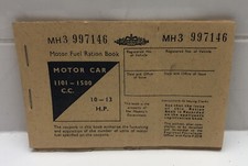 Motor Fuel Ration Book – 1101-1500CC – Great Britain - Unused