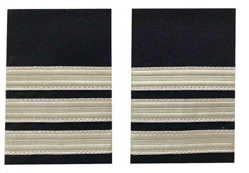 Pilot captain silver - captain,, strips