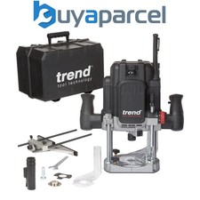 Trend T12ELK Trade Variable Speed Router 80mm Plunge Depth Soft Start 2100W 110V