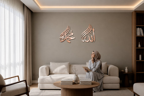 Allah muhammad acrylic islamic - acrylic,