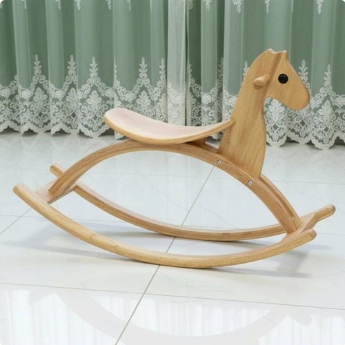 Wooden rocking horse solid - wooden,