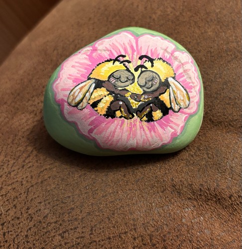 Hand painted decorative - hand-painted, rock
