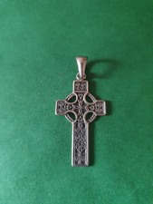 Celtic Cross pendant silver
