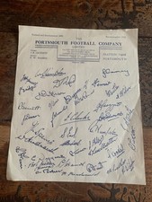 Portsmouth FC 1950s Team