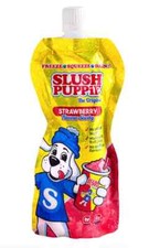 Slush Puppie Strawberry Flavour Slushy 250ml Freeze Squeeze Drink [12 Packs]