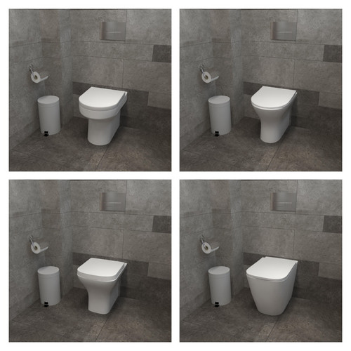 Bathroom modern back wall - back, to