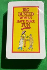 SEALED Old Non Standard * BIG BUSTED WOMEN HAVE MORE FUN  Playing Cards CARTOONS