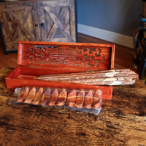 Chopsticks and rests set - chopsticks,