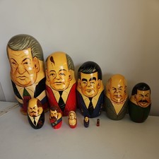 Vintage 10 Russian nesting