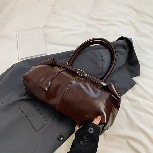 Leather hobo handbag - hobo,