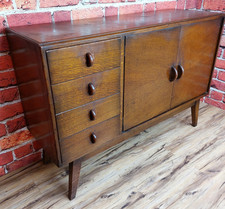 Vintage Strongbow Mid-Century Oak Sideboard 1960s Retro Cabinet