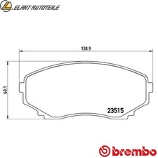 Brake pad set disc - , p