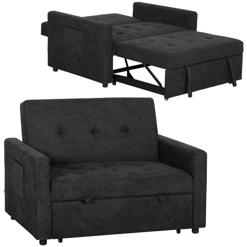 Homcom seater sofa - 2, bed