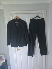 Topman Black Pin Strip Suit Chest 36. Trousers 32 L