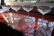 4 Stunning Hand Cut Crystal