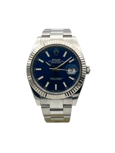 Rolex datejust 41mm blue dial - rolex,