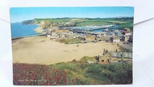 West Bay from East Cliff Showing Caravan Park Vintage Salmon Postcard 1981