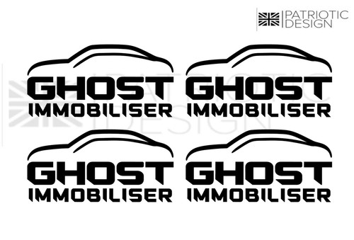 Ghost immobiliser security - 4x,