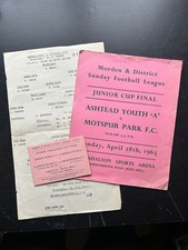 1963 football programme poster