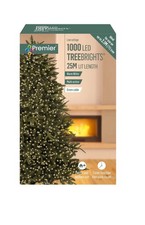 1000 LED Christmas Tree Lights 7ft Tree Multi Action Cluster Timer Warm White