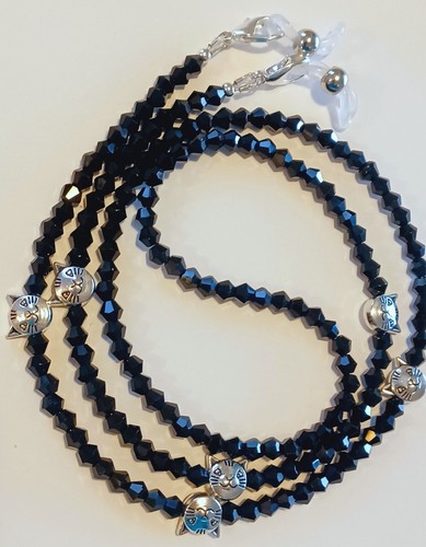 New eyeglass chain black - eyeglass,