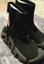 Zara Black Ribbed Sock