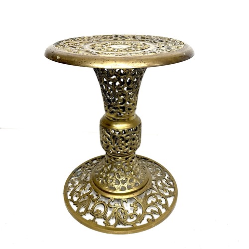 Vintage brass filigree plant - filigree,