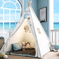 Canvas Kids Teepee Wood Indian