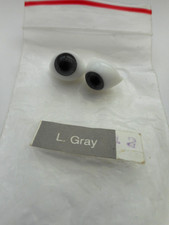 Glass paperweight doll eyes  14mm colbolt blue antique dolls or reborn