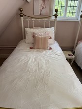 Single white Duvet cover Pillowcase & continental Quilt julien macdonald