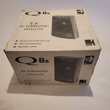 KEF  Q 8s AV surround Satellite Speakers with wall mounting kit 