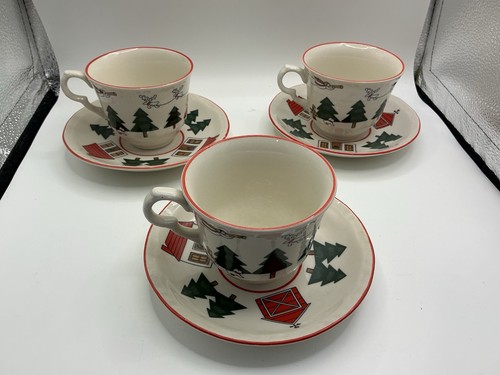 Masons christmas village cups - christmas,
